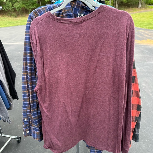 Threads 4 Thought Maroon Long Sleeve Shirt - Picture 2 of 3